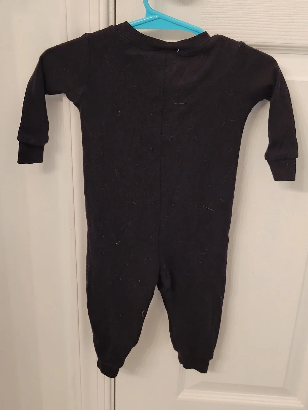 Gymboree Black Baby Skeleton Zip One-Piece with Pumpkin Accent